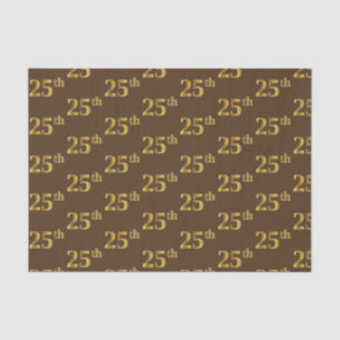 Brown, Imitat-Gold25. (fünfundzwanzigstes) Seidenpapier