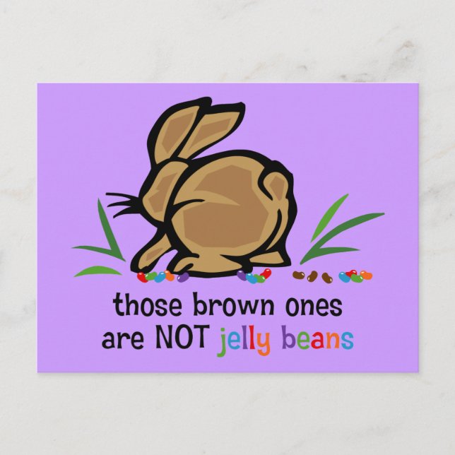 Brown Jelly Beans Postkarte (Vorderseite)