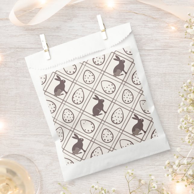 Brown Kariert Oaster Geschenktütchen (Ausgeschnitten)