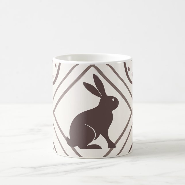 Brown Kariert Oaster Kaffeetasse (Mittel)