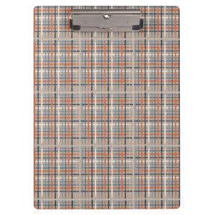 Brown Kariert Spiral Foto Notebook Klemmbrett