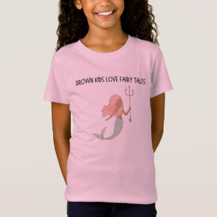 Brown Kids Love Fairy Tales Kids T-shirt