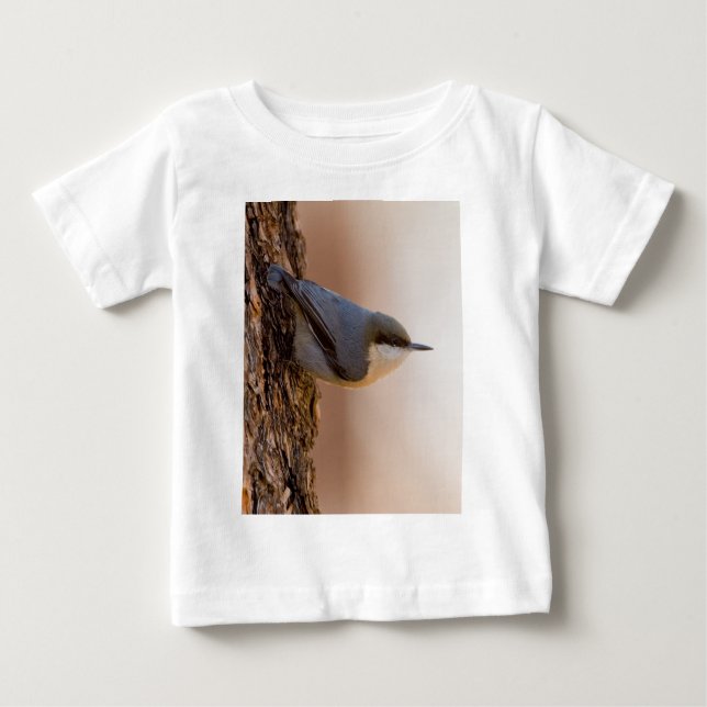 Brown-köpfiger Kleiber Baby T-shirt (Vorderseite)