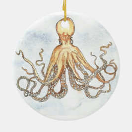 Brown-Kraken-Kreis-Verzierung Keramikornament