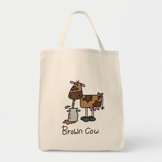 Brown-Kuh-T - Shirts und Geschenke Tragetasche (Vorne)