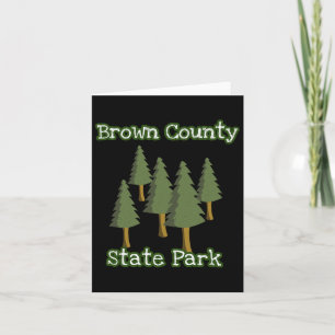 Brown Landkreis Staat Park Indiana Forest Woods Ca Karte