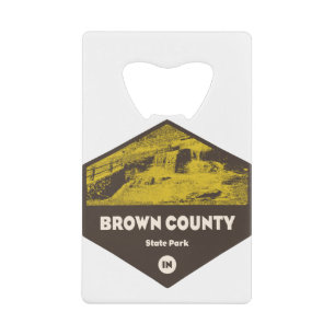 Brown Landkreis Staat Park Indiana Geldbeutel Flaschenöffner