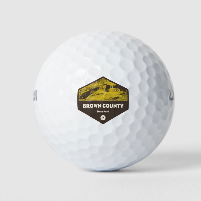 Brown Landkreis Staat Park Indiana Golfball (Vorderseite)