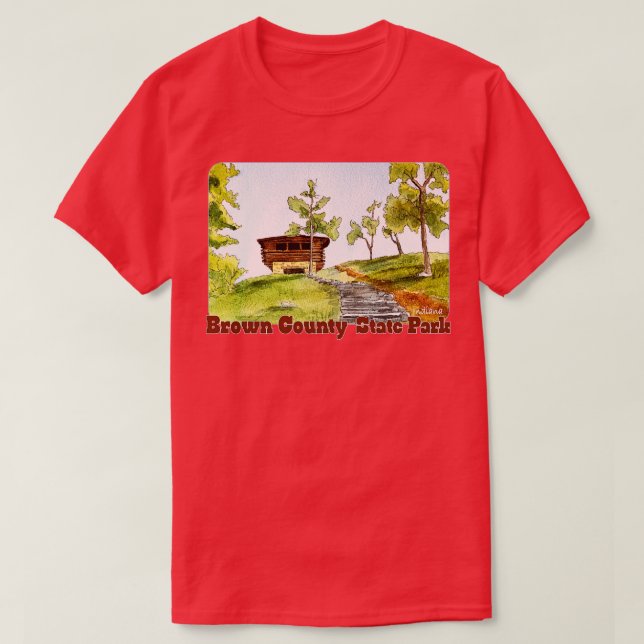 Brown Landkreis Staat Park Indiana T-Shirt (Design vorne)