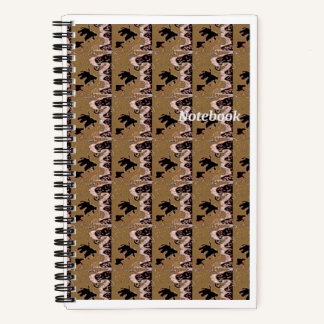 Brown Leafs Spiral Notebook Notizbuch