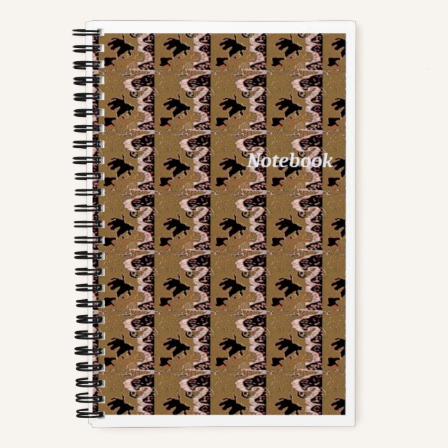Brown Leafs Spiral Notebook Notizbuch (Vorderseite)