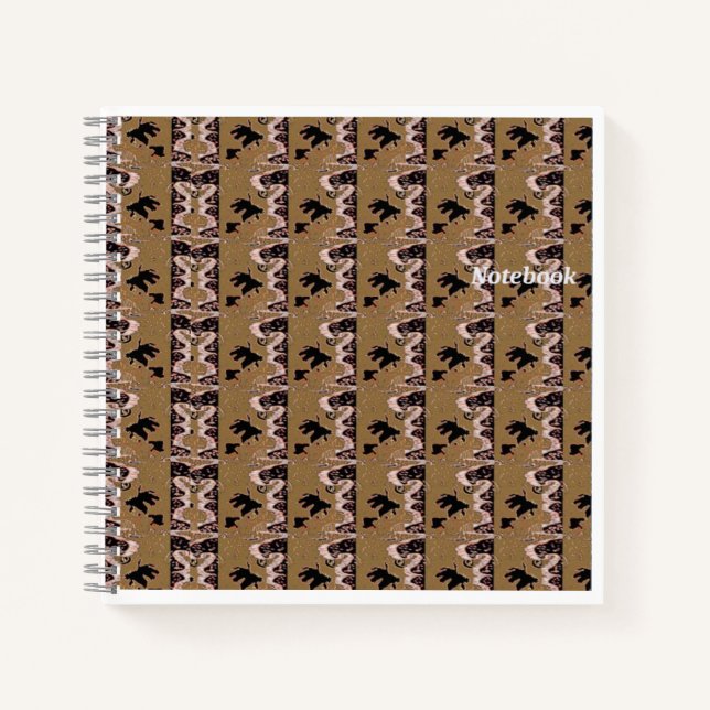 Brown Leafs Spiral Notebook Notizbuch (Vorderseite)