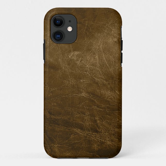 Brown Leather Case-Mate iPhone Hülle (Rückseite)