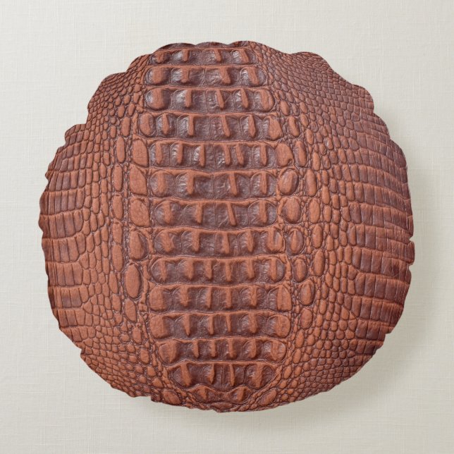 Brown leather texture backgroundabstract,aged,anim rundes kissen (Vorderseite)