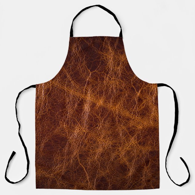 Brown leather textureabstract,art,artificial,backg schürze (Vorderseite)