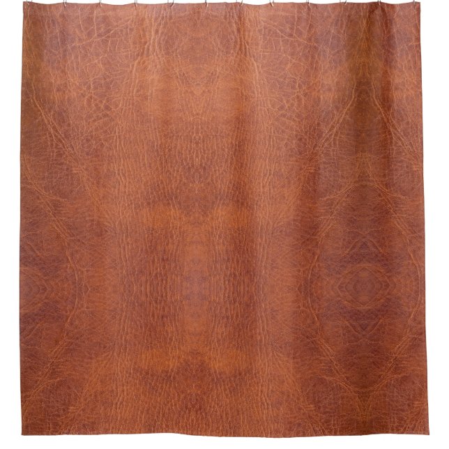 Brown-Leder Duschvorhang (Vorderseite)
