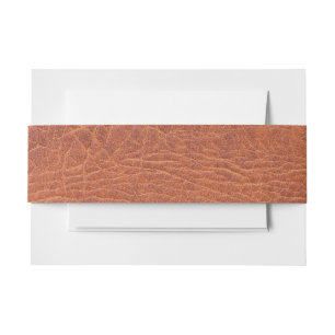 Brown-Leder Einladungsbanderole