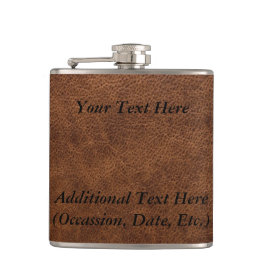 Brown-Leder Flachmann