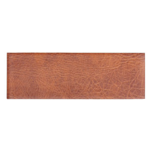 Brown-Leder Namenschild