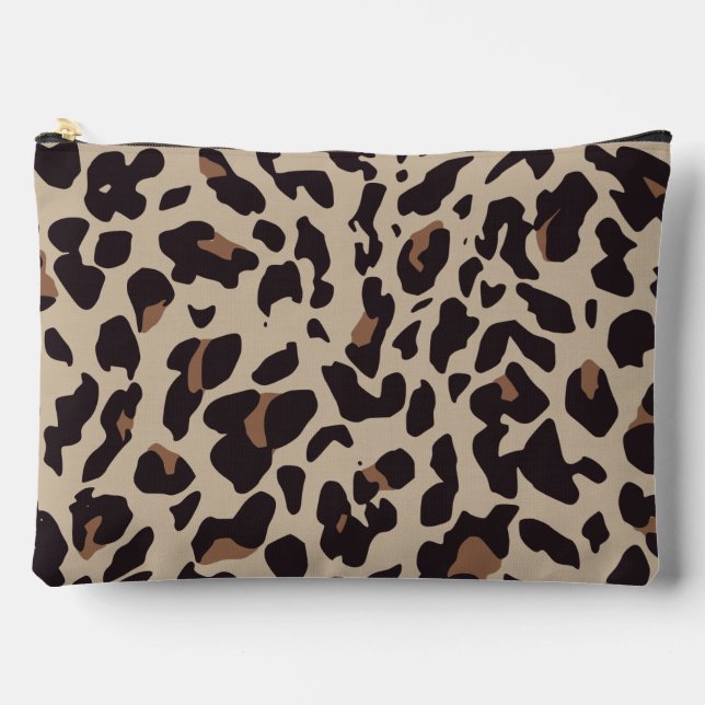 Brown Leopard Kosmetiktüte Zubehörtasche (Vorderseite)