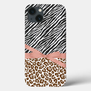 Brown Leopard Zebra Animal Pink Ribbon title_seo2