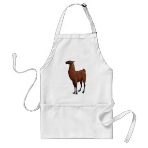 Brown Llama Schürze
