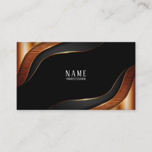 Brown Luxury Business Card Visitenkarte