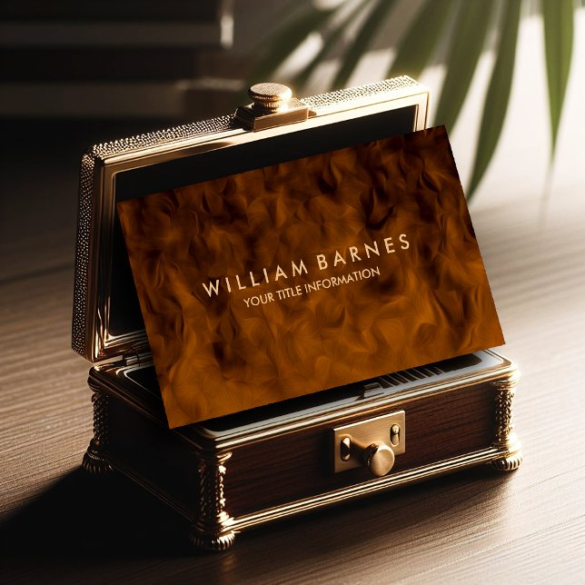 Brown Mahogany Business Card Visitenkarte (Von Creator hochgeladen)