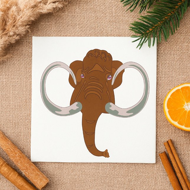 Brown Mammoth Napkins Serviette (Von Creator hochgeladen)