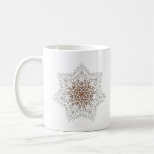 Brown Mandala Kaffeetasse