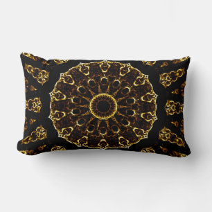 Brown Mandala Lumbar Pillow Lendenkissen