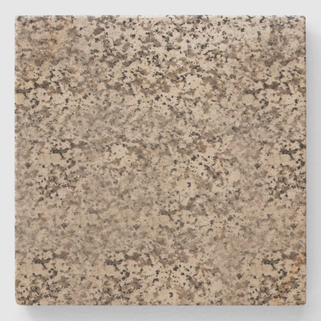 Brown Marble Gepunktet Square Stone Untersetzer (Vorderseite)