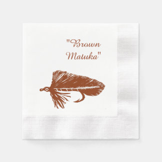 Brown Matuka Streamer, Fliegenfischen, Fliegenflie Serviette