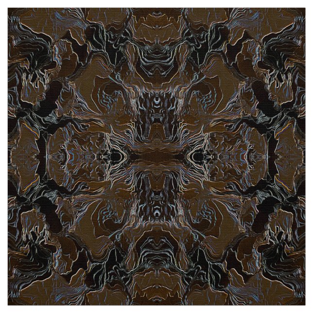 Brown Metallic Look Design von Cammo Stoff (Muster)