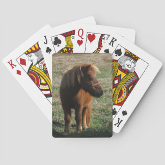Brown Miniature Horses Spielkarten