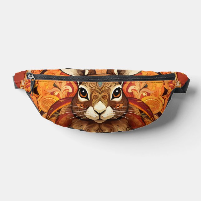 Brown mit Augen Solarpunk Bunny Bauchtasche (Ablage )