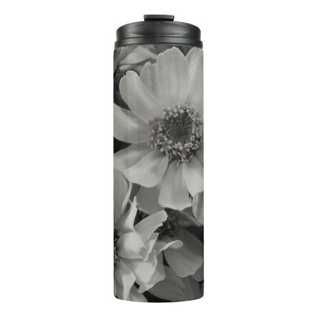 Brown Mit Augen Susan Blume Thermosbecher (Vorderseite)