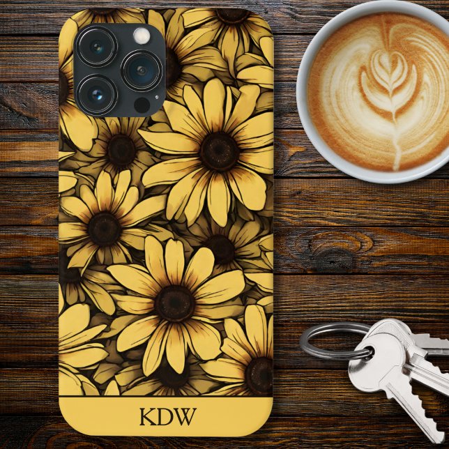 Brown Mit Augen Susan Monogram Case-Mate iPhone Hülle (Von Creator hochgeladen)