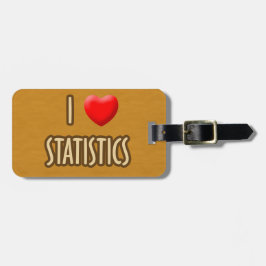 BROWN MODEL - I LOVE STATISTICS GEPÄCKANHÄNGER