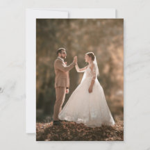 brown modern wedding invitation, invitation