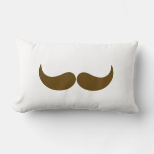 Brown Mustache Lendenkissen