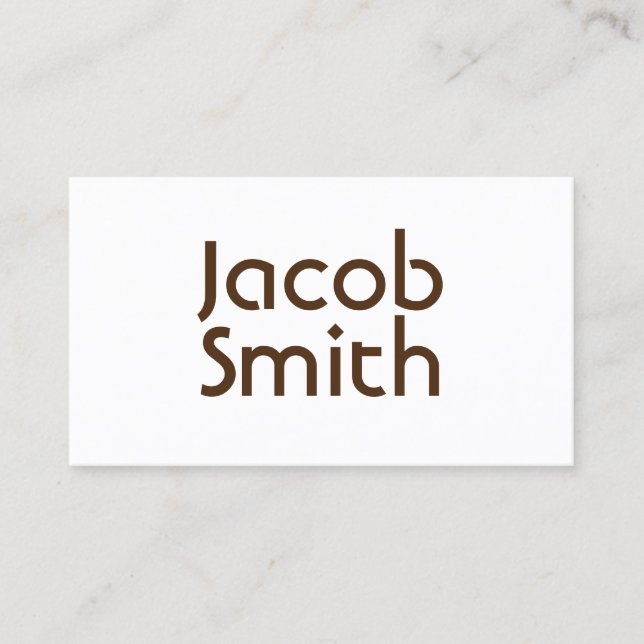 Brown Mystery Writer Visitenkarte (Vorderseite)