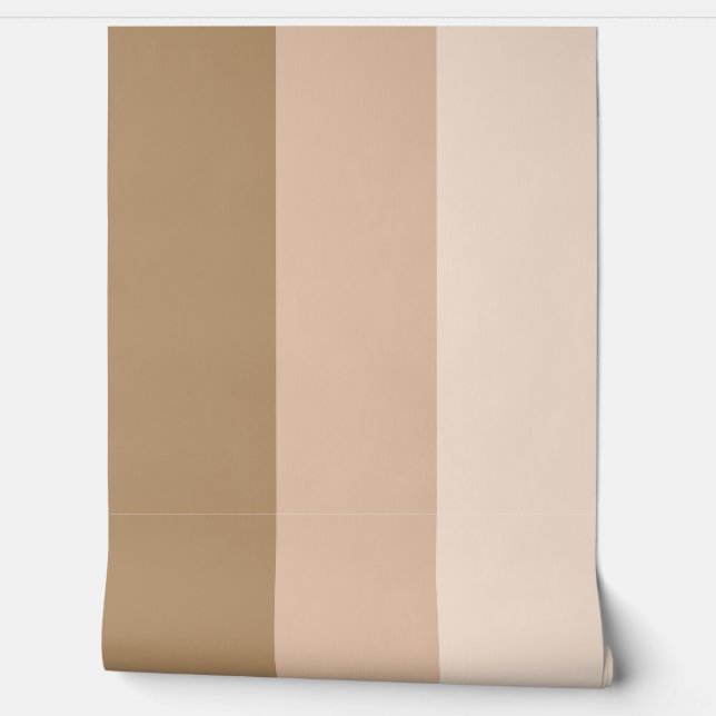 Brown Ombre Striped Tapete (Abrollen)