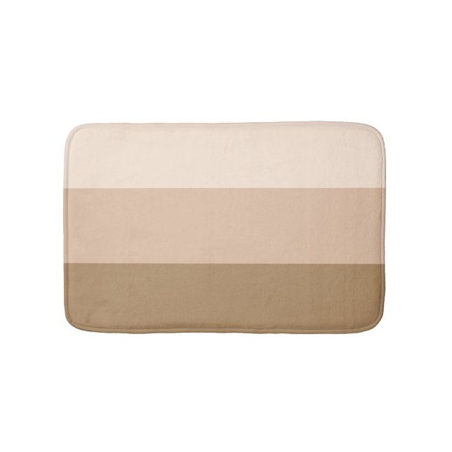 Brown Ombre Striping Badematte (Vorderseite)