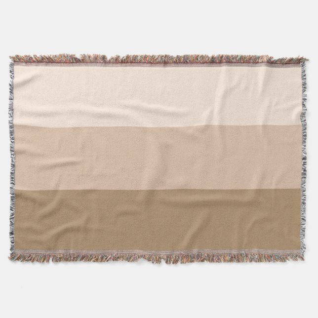 Brown Ombre Striping Decke (Vorderseite)