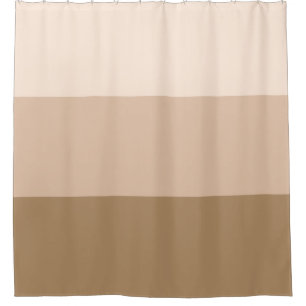 Brown Ombre Striping Duschvorhang
