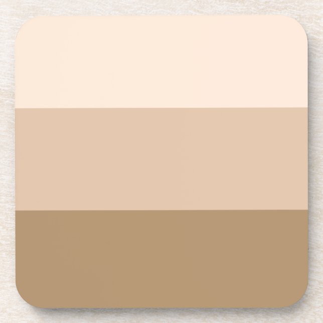 Brown Ombre Striping Getränkeuntersetzer (Vorderseite)