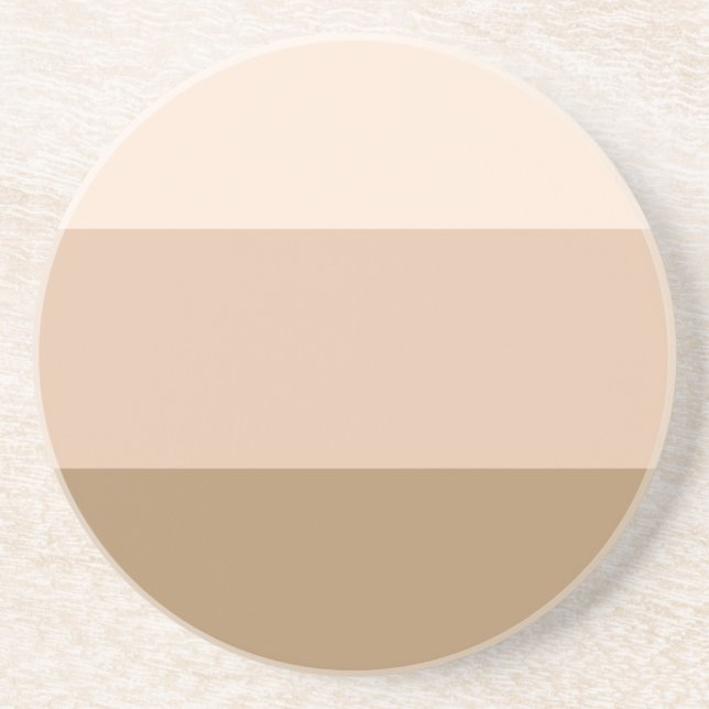 Brown Ombre Striping Getränkeuntersetzer (Vorne)