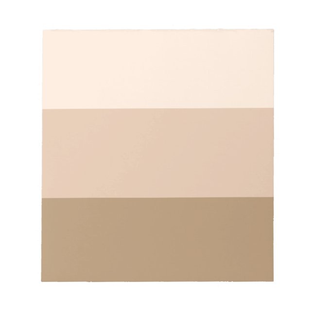 Brown Ombre Striping Notizblock (Vorderseite)