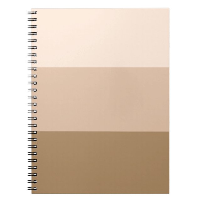 Brown Ombre Striping Notizblock (Vorderseite)